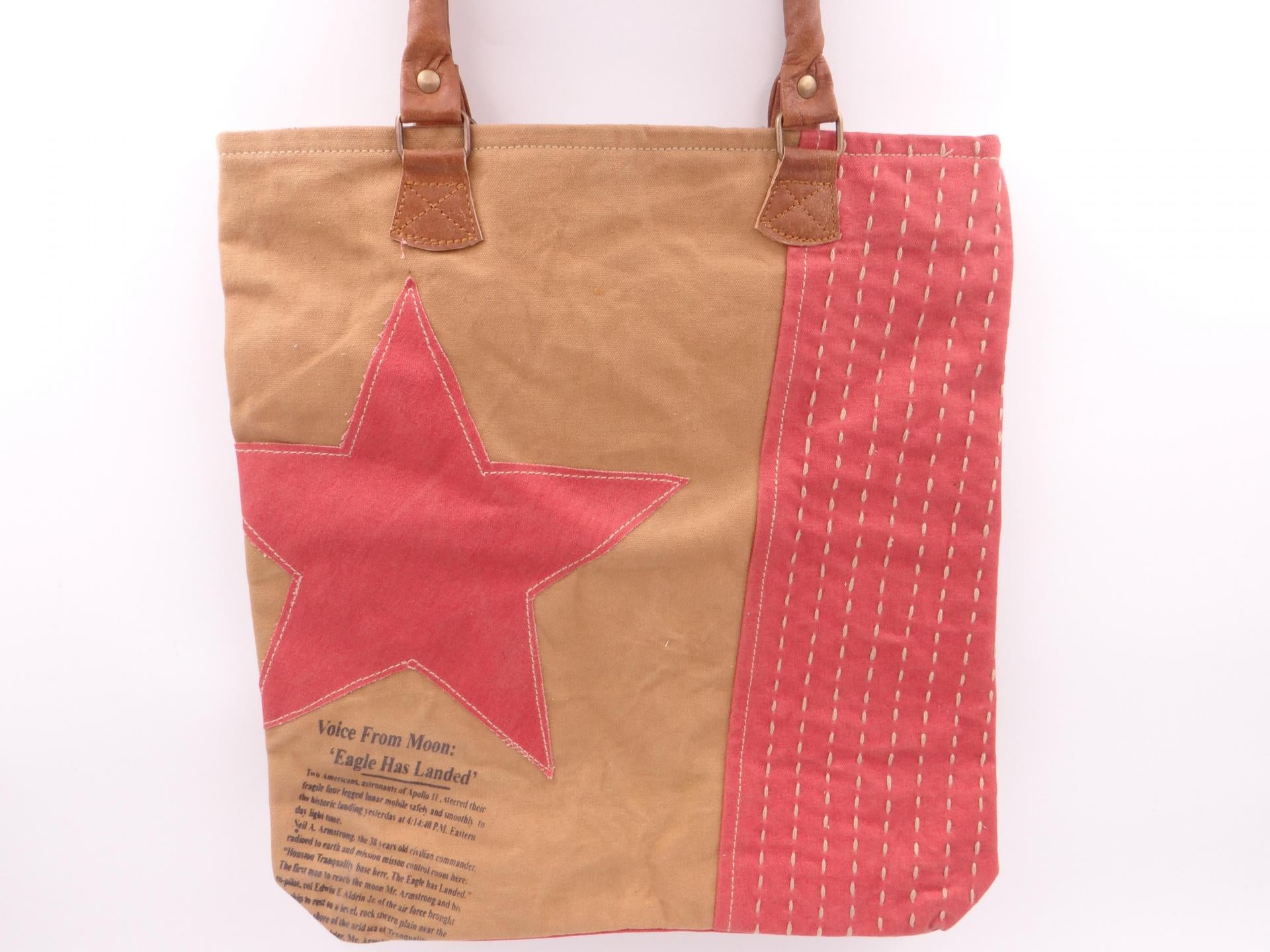 Red Star Canvas Bag